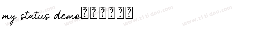 my status demo字体转换